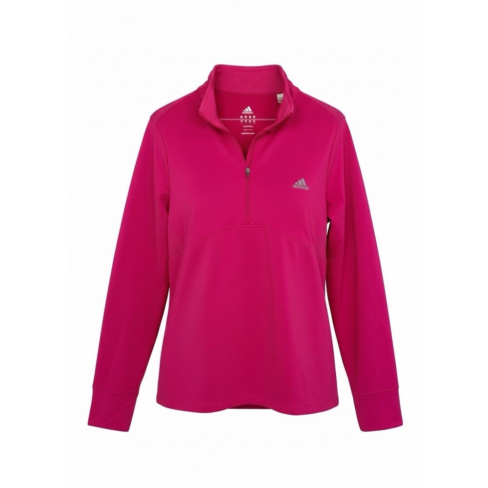 Adidas Womens XL Quarter Zip Pullover Magenta/Pink
